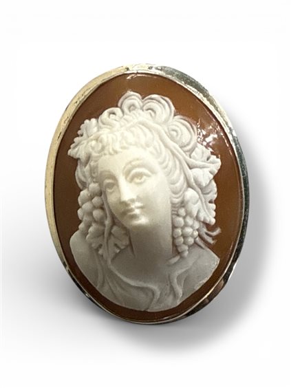 Spilla Mandile 1922 Donna Cammei antichi in Argento Conchiglia 2MSPCM7 - 2MSPCM7